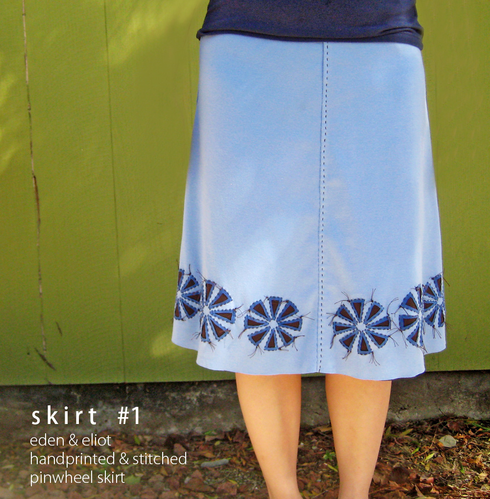 Eden and Eliot Reverse Applique and Stenciled HandStitched 4Panel