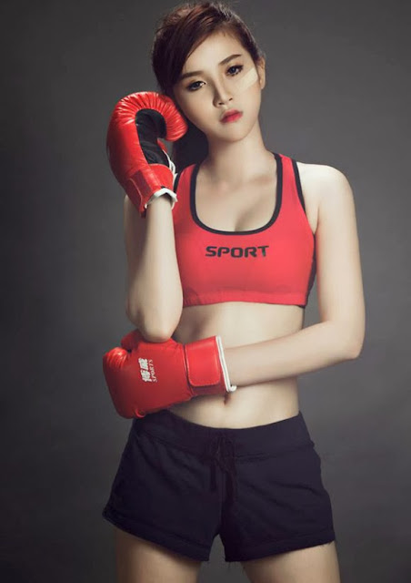 Hot girl Boxing Việt Nam - Hồng Phúc Sài Gòn, anh hot girl