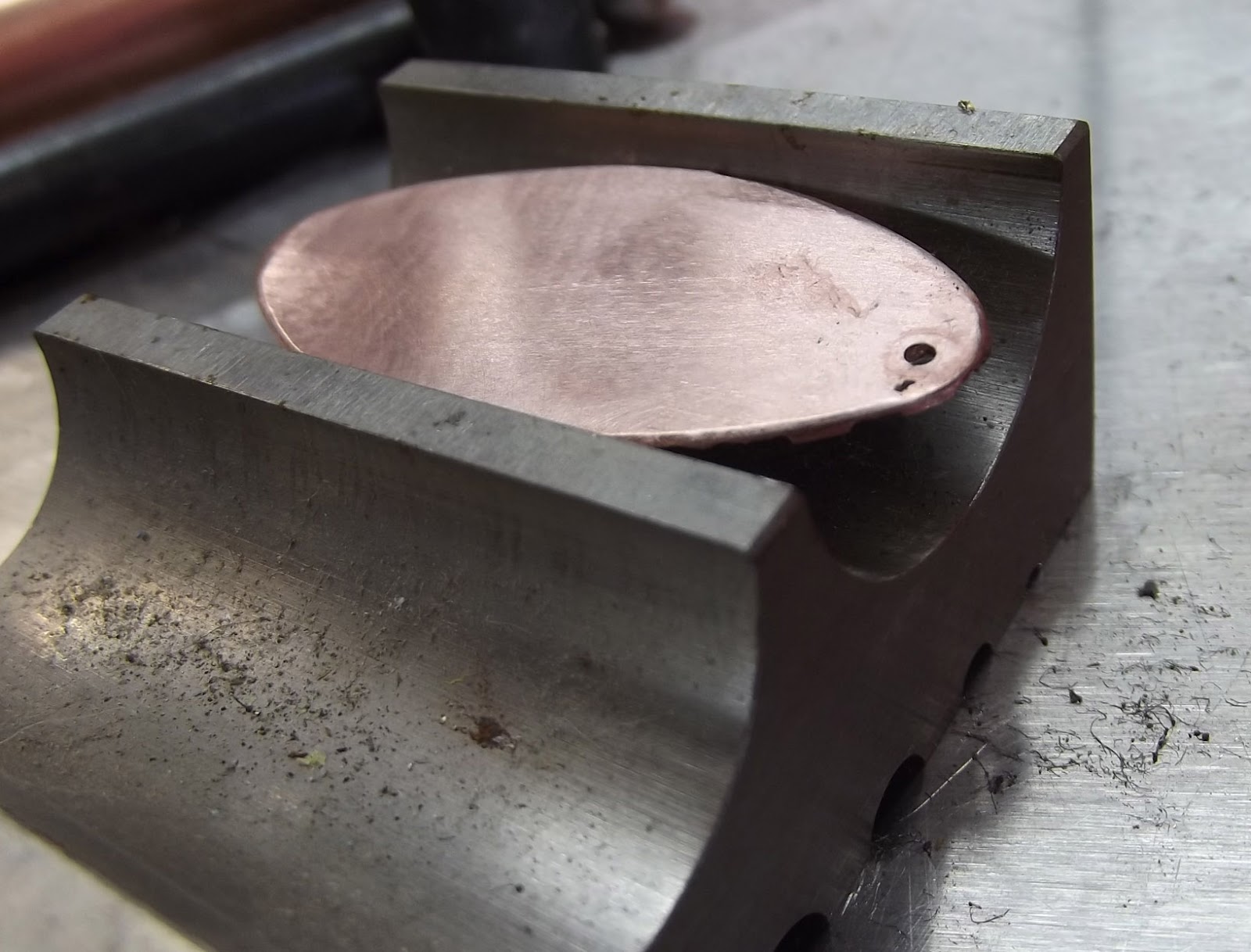 Etching Copper Pipe and Blanks with Zentangle Stamp
