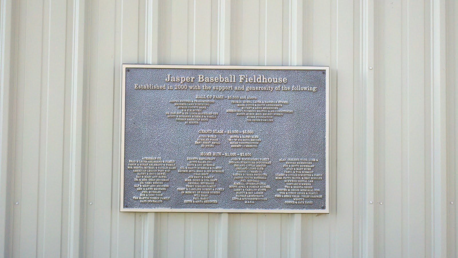 Smart Turf Christmas Day Jasper Baseball and Ruxer Field