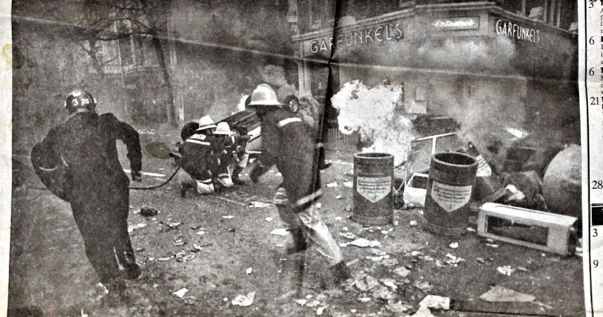 History is made at night 'Mobs riot in West End' 25 years since the