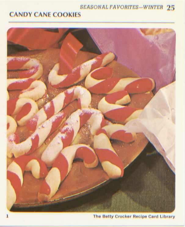 Retro Recipes Candy Cane Cookies Recipe by Betty Crocker