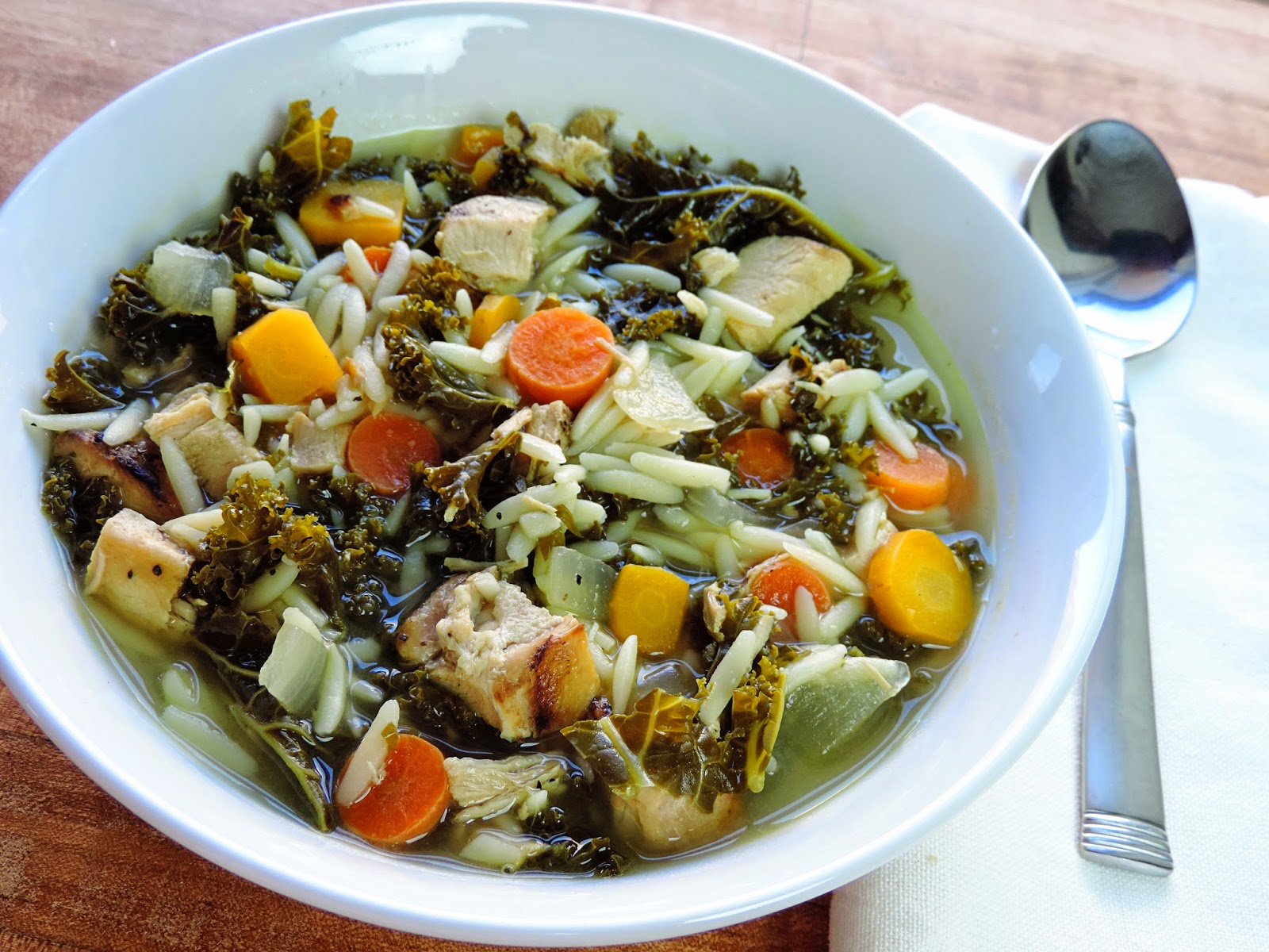 Lemon Pepper Chicken Soup w/ Kale The Kitchen Wife