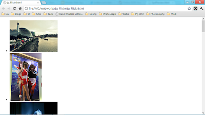 Load Flickr image in JSON format, using jQuery