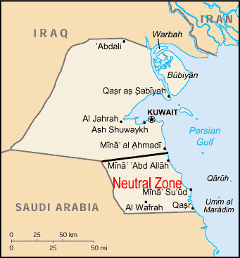 Saudi Oil Map