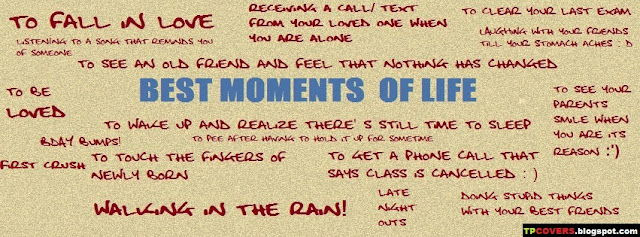Best Moments of life - FB cover
