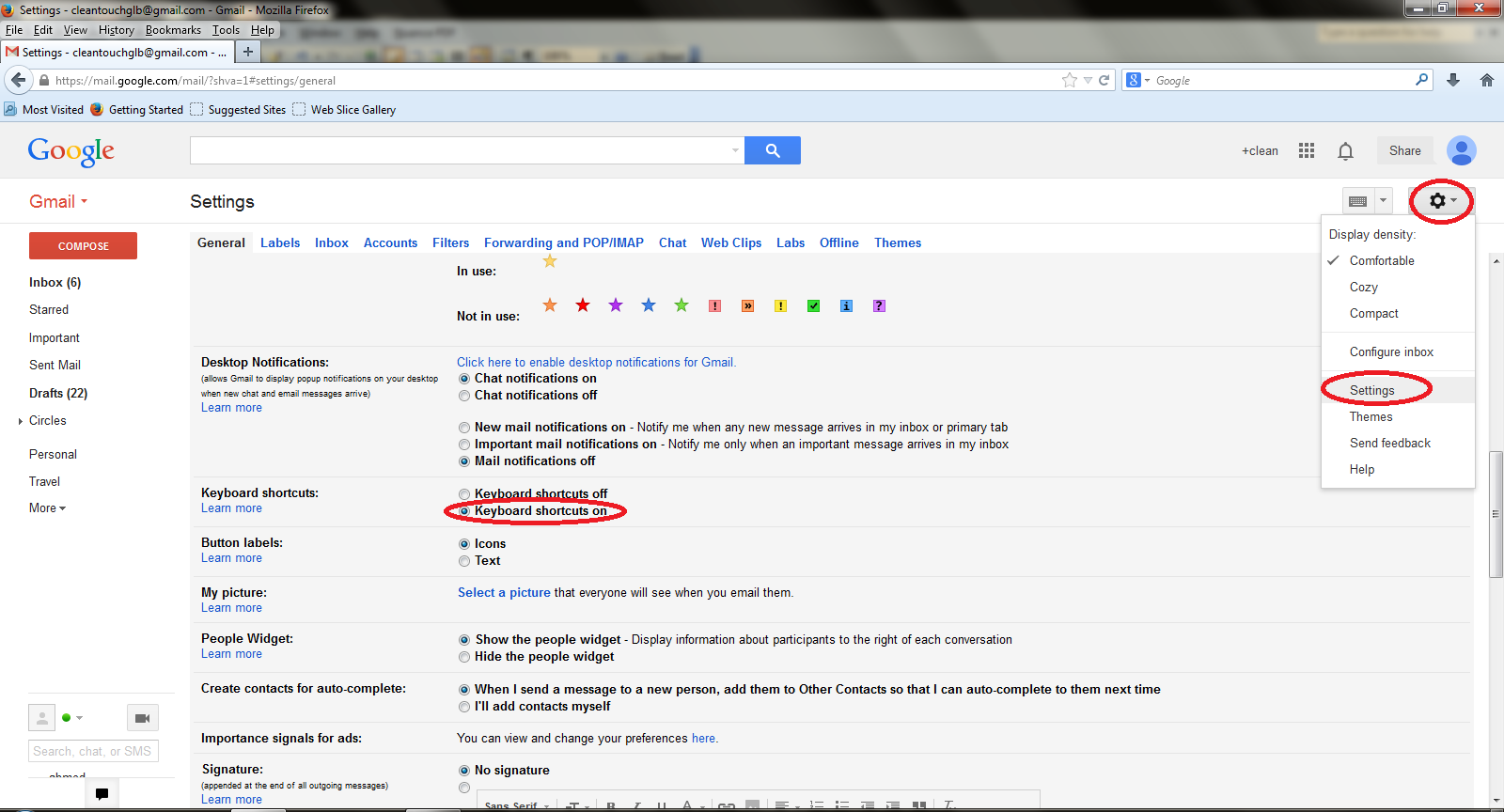 see change to gmail attachment settings