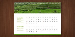 Plantilla para crear calendario 2013 en PSD
