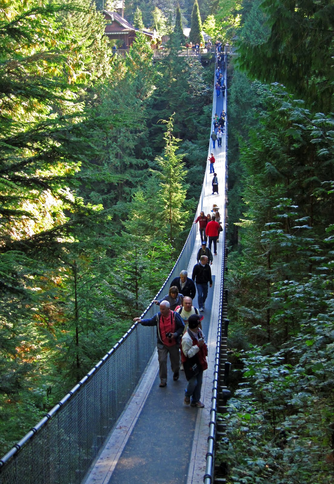 chuckography The swaying Canadian suspension bridge....