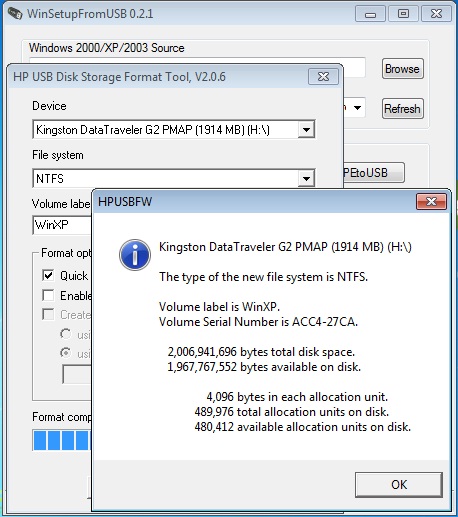 hp storage disk format tool