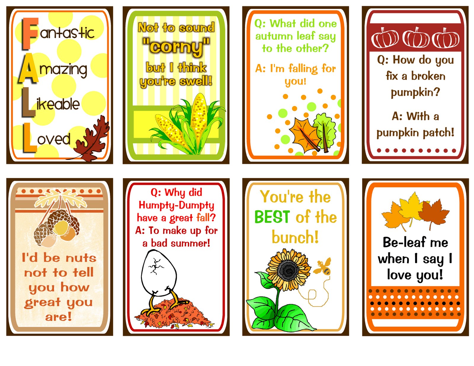 Fall Printables