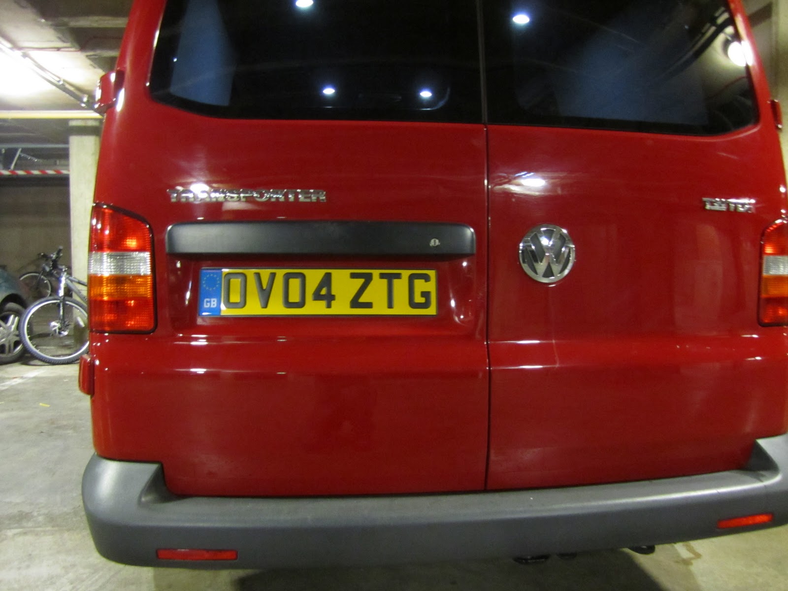 Bertha the Bus VW Transporter T30 Number plates and LED Number plate