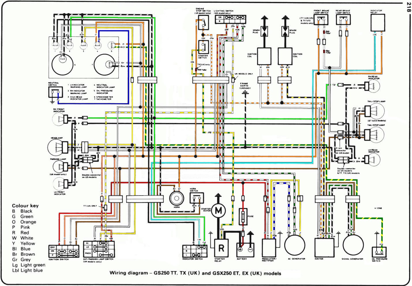 Honda xr wiring diagram parts