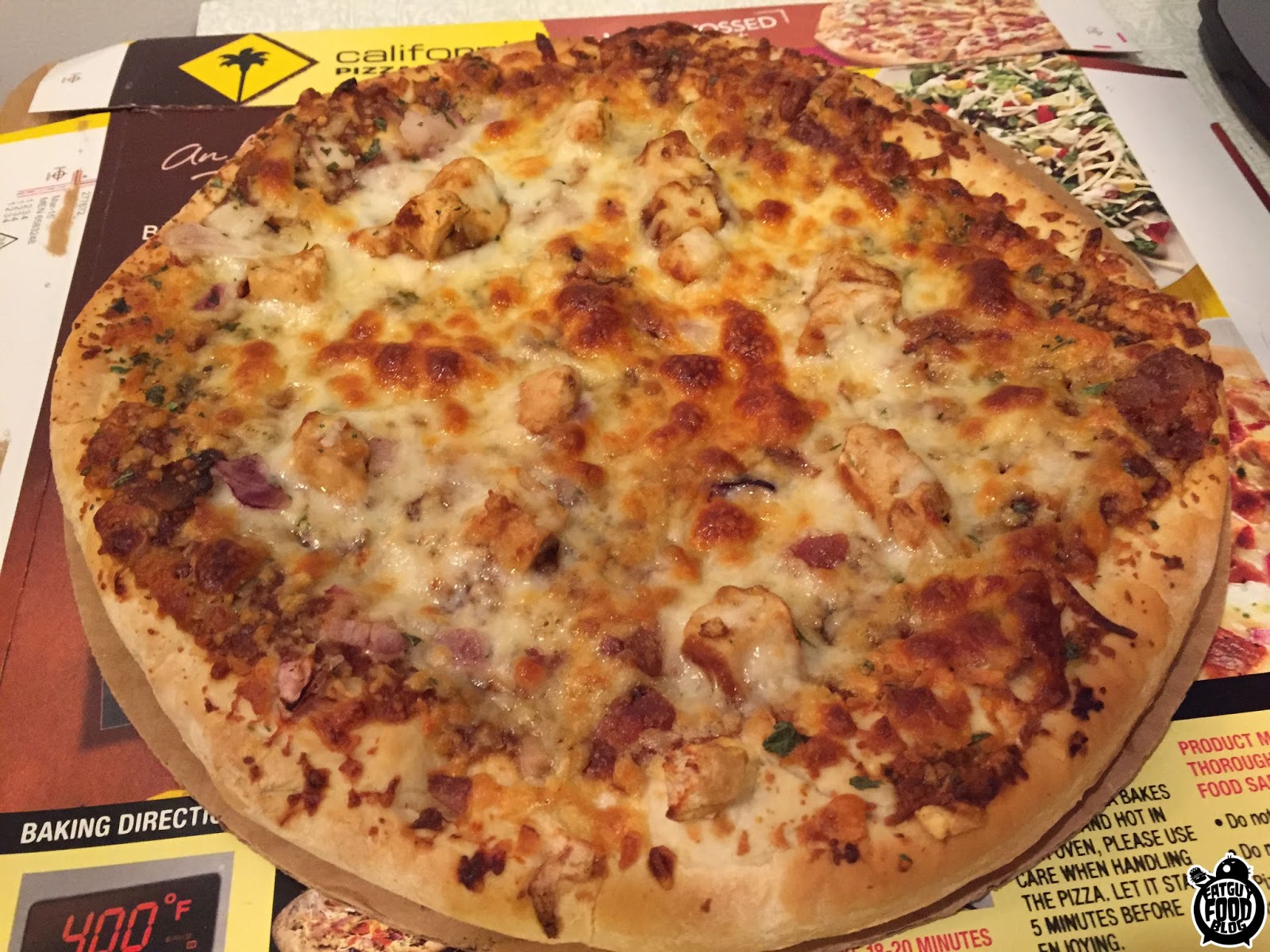 fatguyfoodblog california pizza kitchen new flavors the works bbq california pizza kitchen hand tossed the works pizza