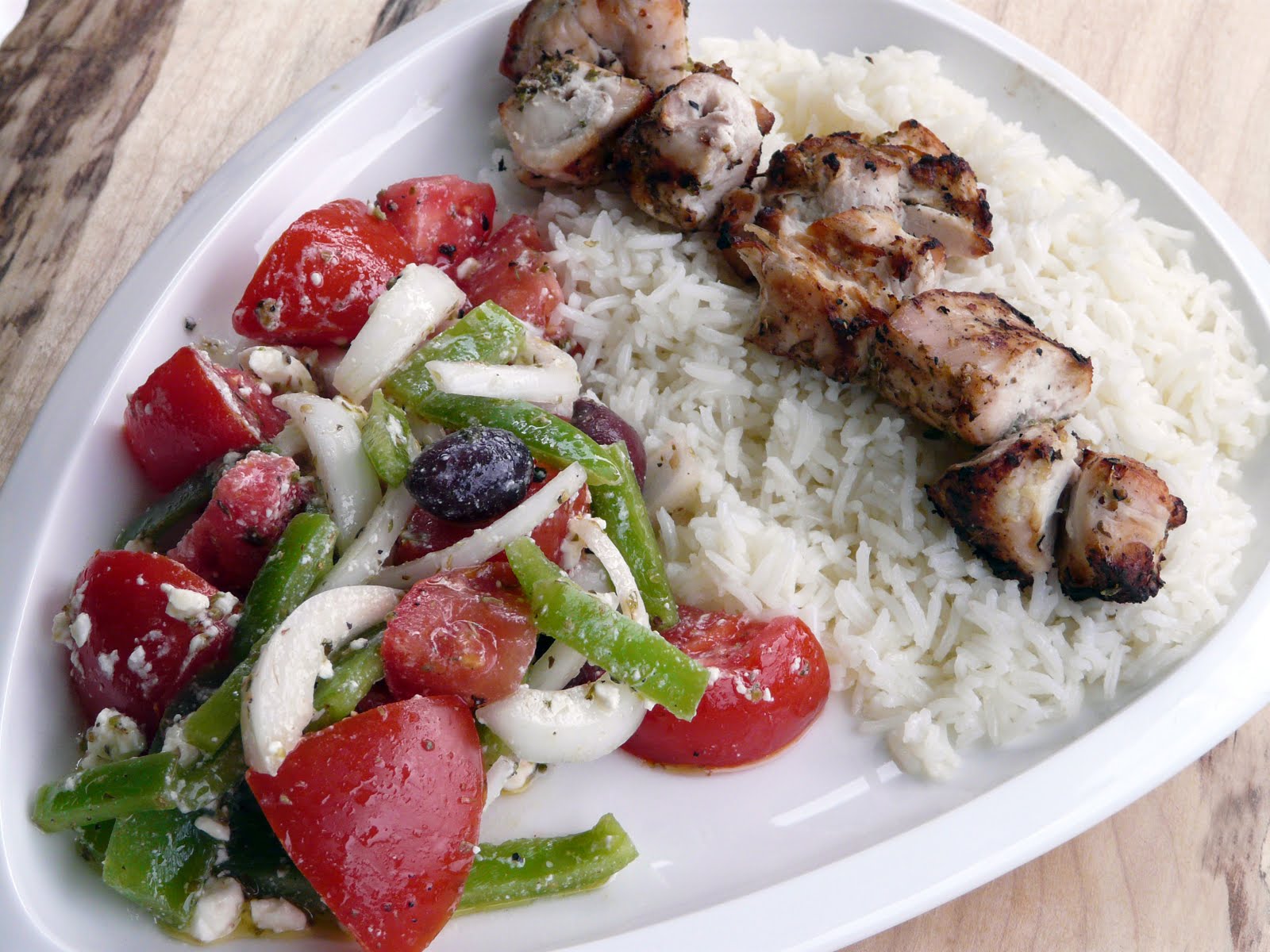 Chicken Souvlaki Salad