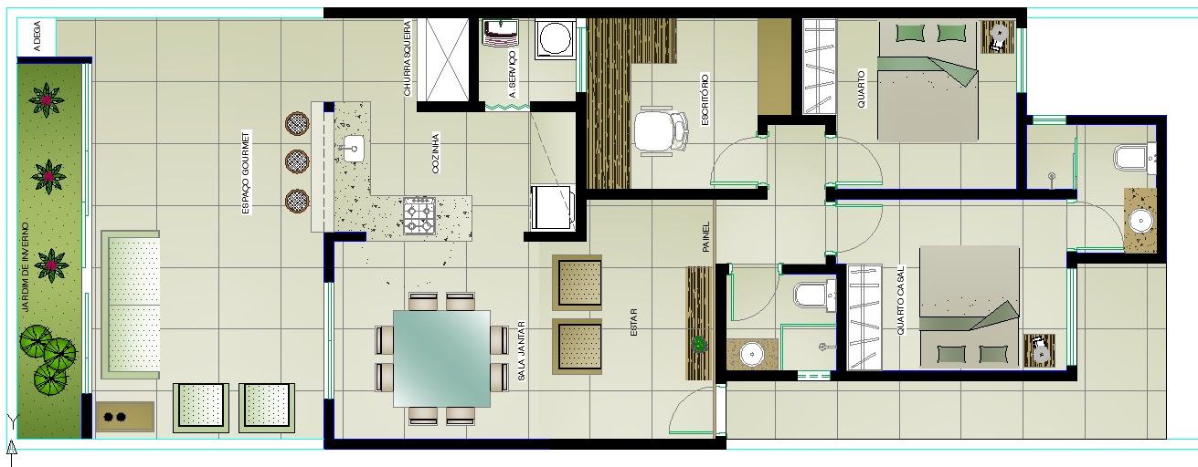 Residência Unifamiliar Terra Nova Carmelina Suquerê # Cozinha Com Ilha Planta Residência Unifamiliar Terra Nova Carmelina Suquerê # Cozinha Com Ilha Planta