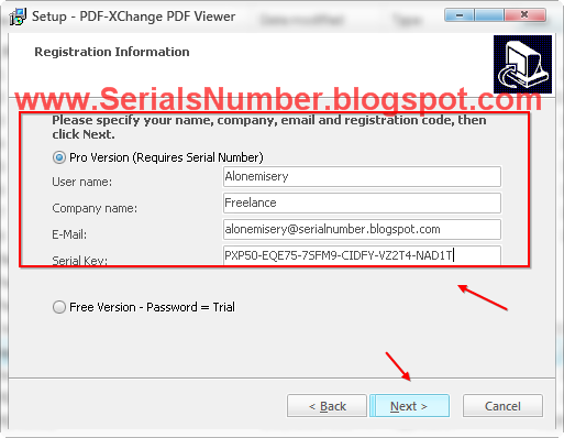 Tracker Software PDF-XChange Viewer Pro v2.5.207 serial key or number