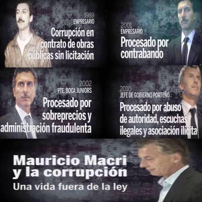 Resultado de imagen para macri corrupcion