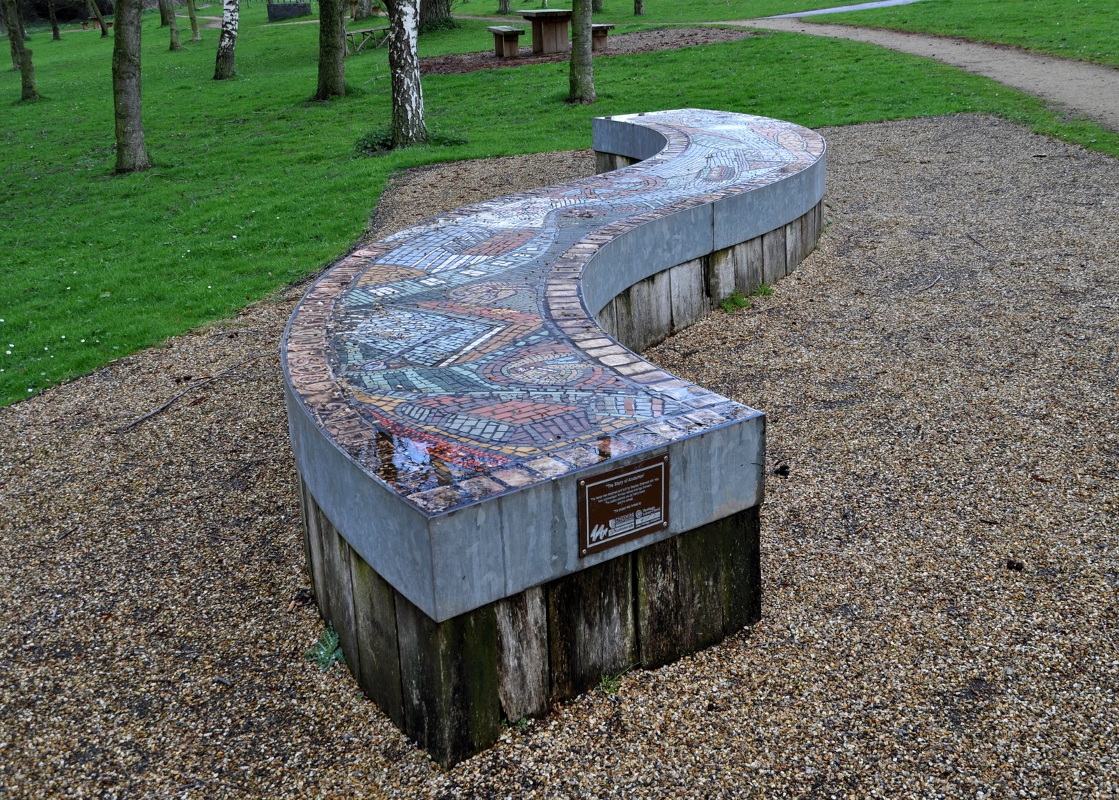 rambles with a camera Carved benches in the Northwich Woodlands.......