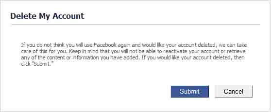 how to deactivate facebook account permanently immediately