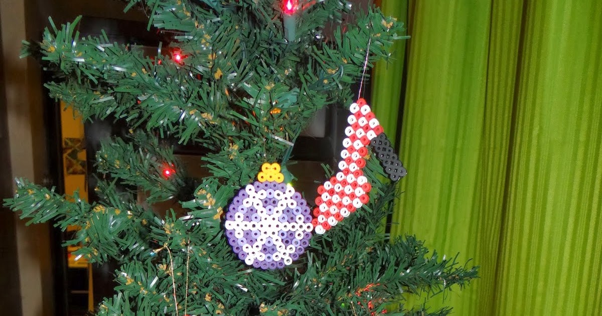 Amber's Craft a Week Blog Perler Fuse Bead Ornaments