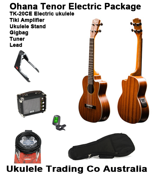 Electric Tenor Ukulele and Amplifier Package Everything you need to
