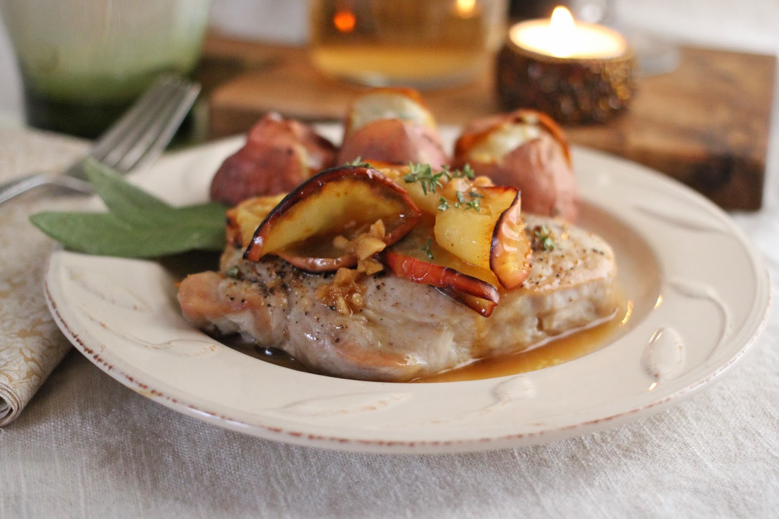 Arctic Garden Studio Pork Chops with Madeira Bay Butter Sauce