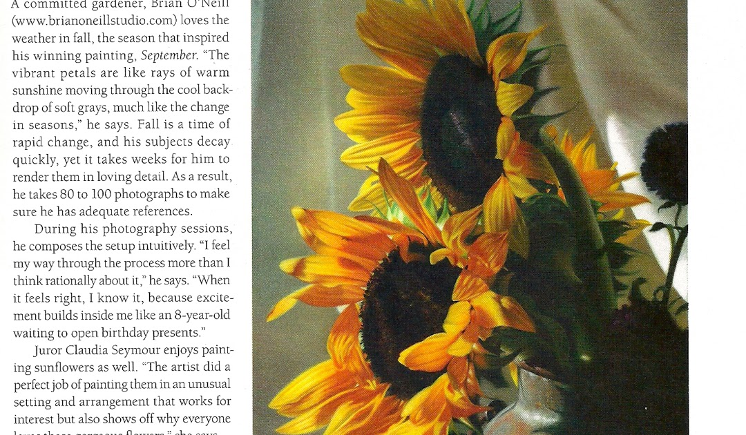 Brian O'Neill, Artist The Pastel Journal Magazine Top 100