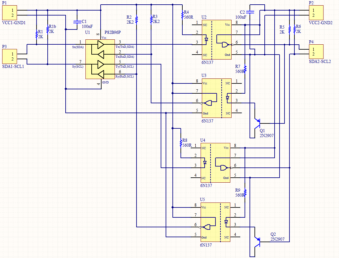 danirebollo SimplySupply 4.1optoacoplador bidireccional I²C