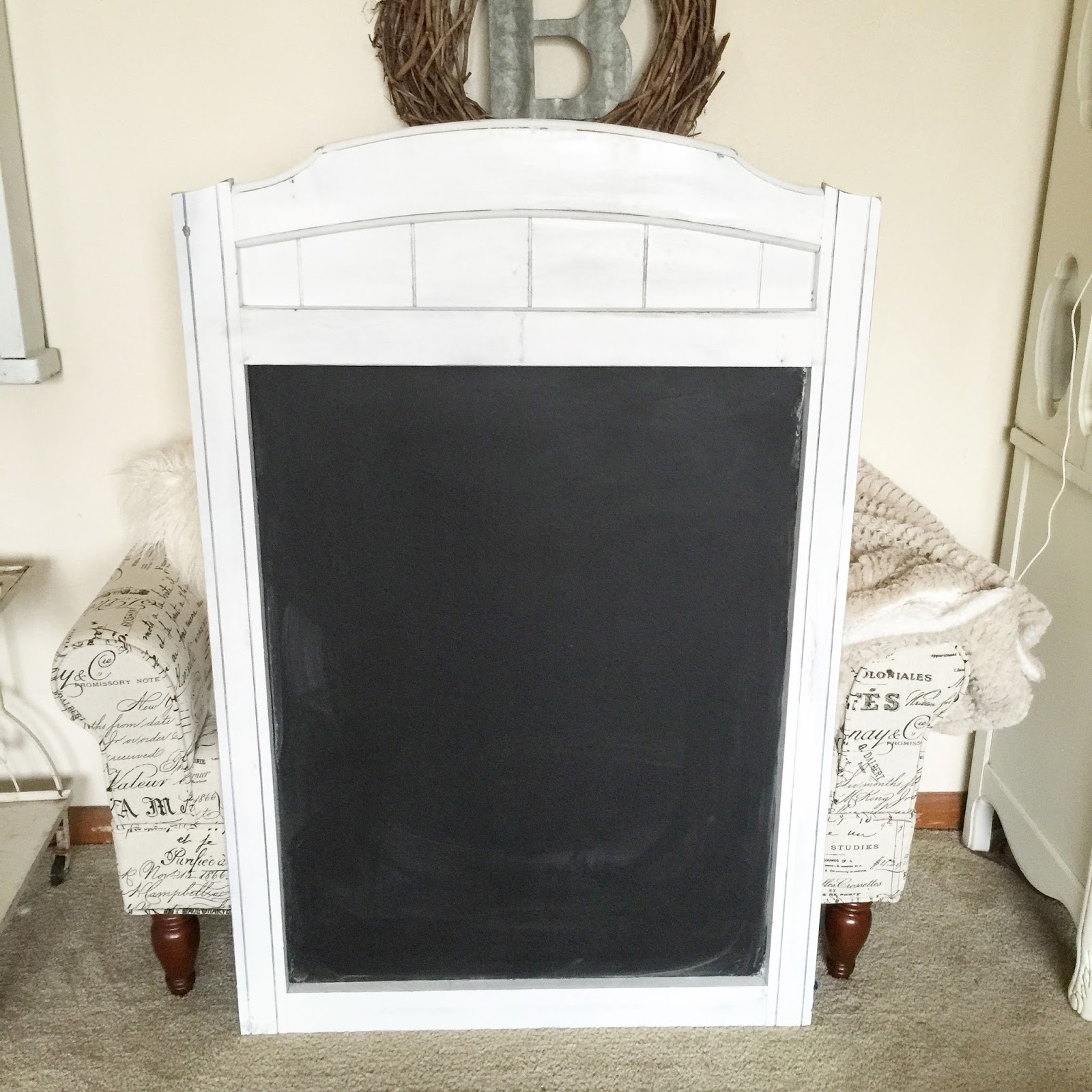 HOME CHRONICLES Turn A Mirror Into A Chalkboard To Make A Statement Piece