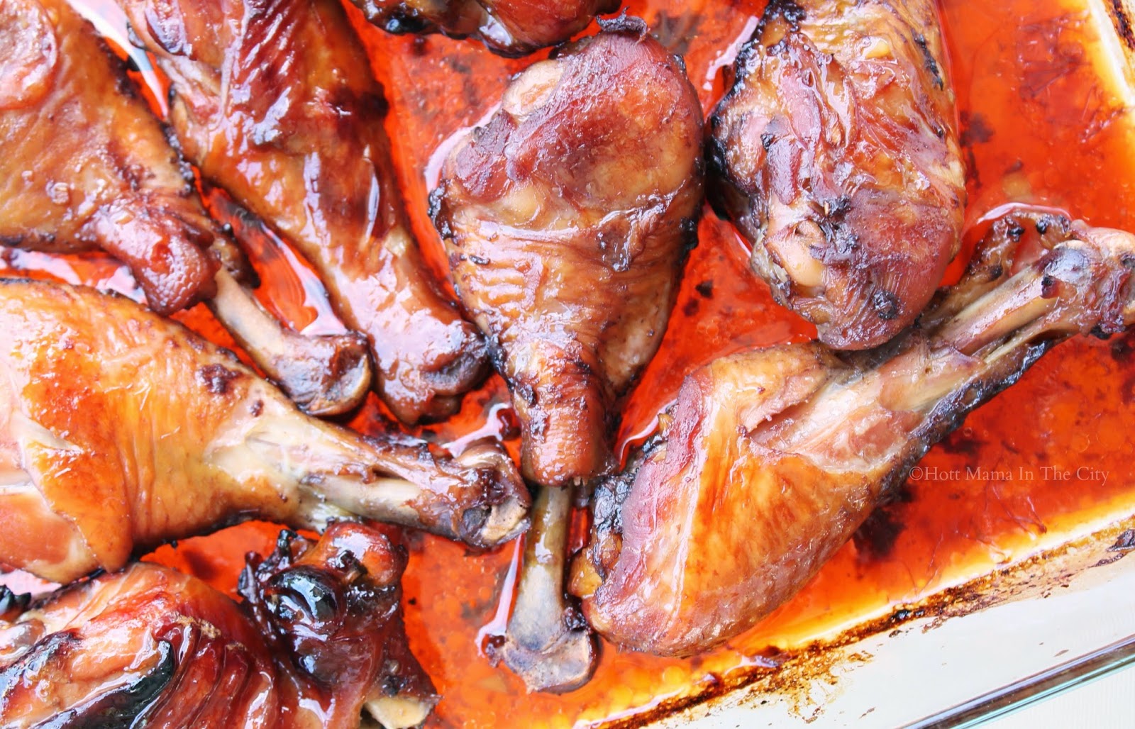 Hot Mama In The City Red Wine & Honey Baked Chicken