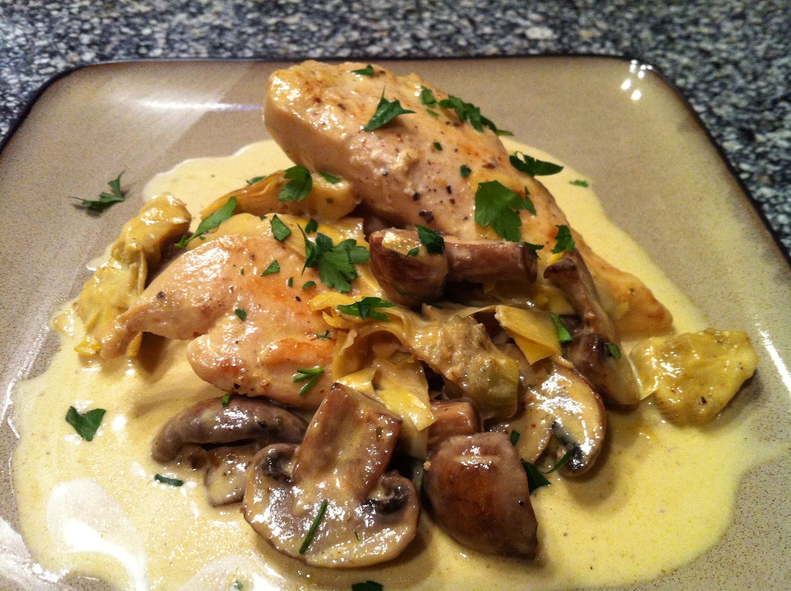 Chicken Dijon with Mushrooms and Artichokes Peace Love and Low Carb