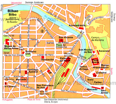 Bilbao Carte de la ville