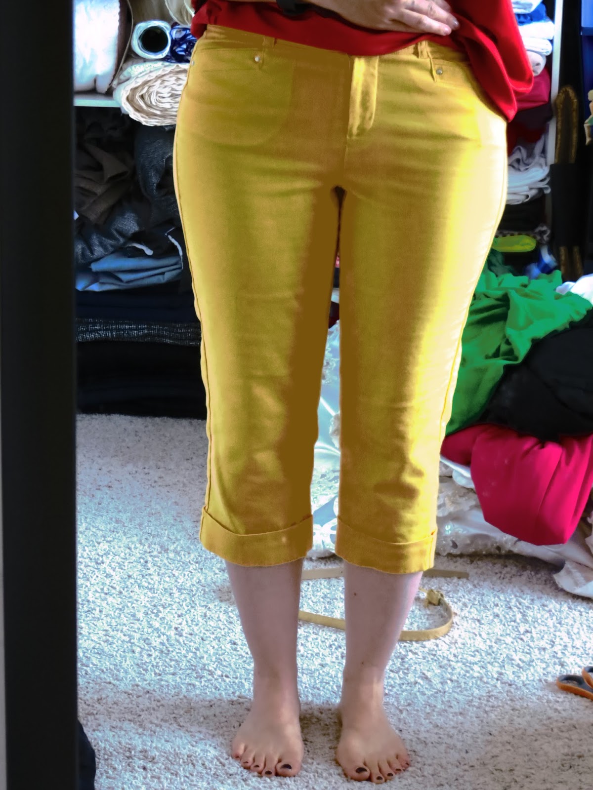 The Confident Journal Refashioning Capris into Ankle Pants