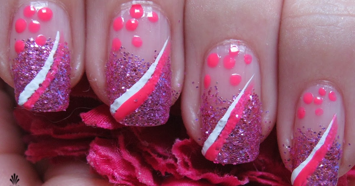 Nailart Creations: [Nailart] Pink Glitter!