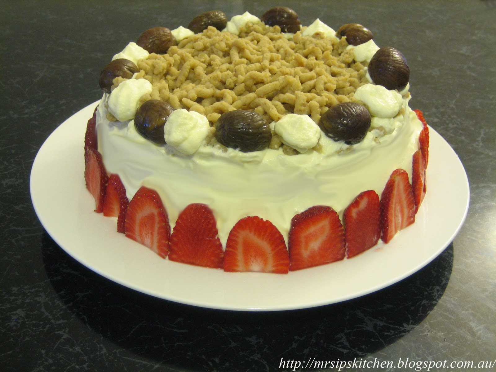 Chestnut Cake Filling Chestnut Cake Filling