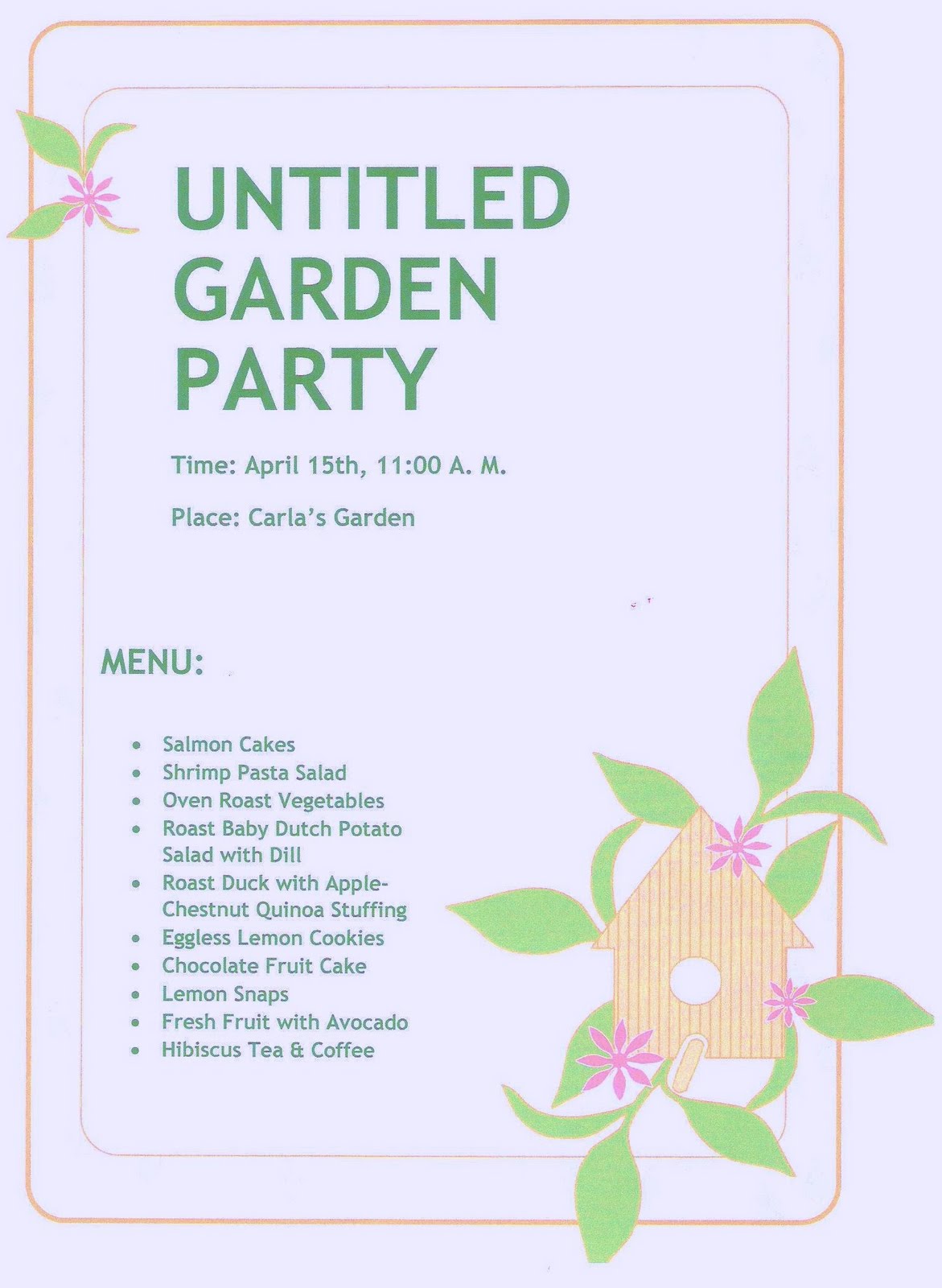 Thyme In A Bottle A VIRTUAL GARDEN PARTY