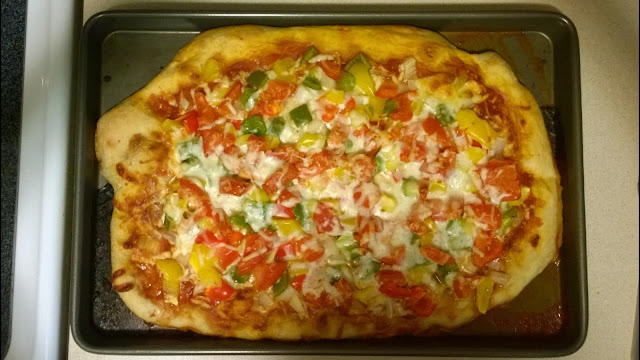 Healthy and delicious veggie pizza homemade and easy