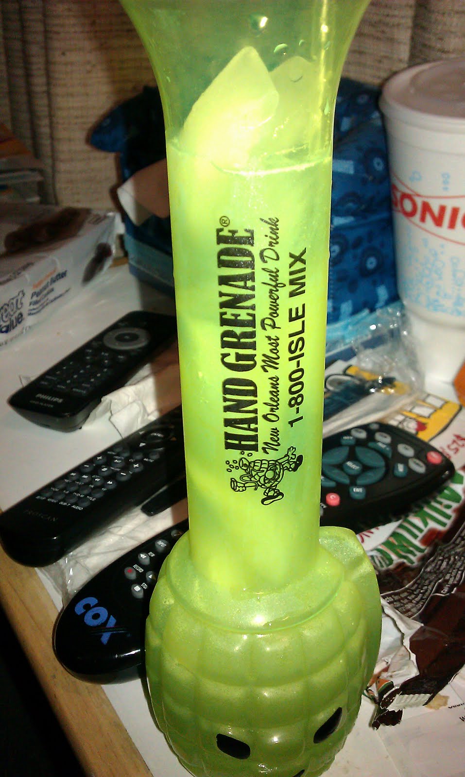 Cats, Kids and Crafts Hand Grenade Drink