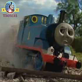 Thomas tank in trouble the number 1 engine Thomas train knew the railway train crash was his fault