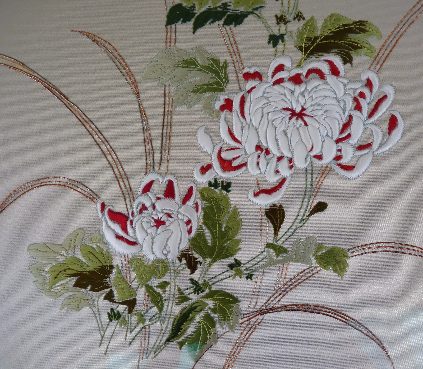 Broderie japonaise en rêve Zoom sur quelques broderies