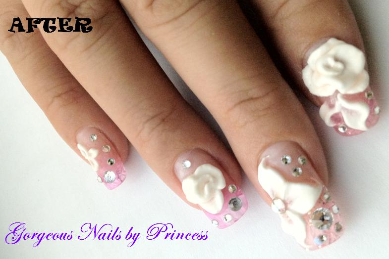 Using a Nail Form to extend Nail length. Suitable for ladies who have small