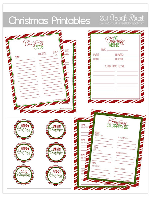 Holiday choose christmas 281 Designs: Christmas Organization Printables