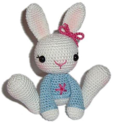 Заяц амигуруми крючком Заяц амигуруми крючком