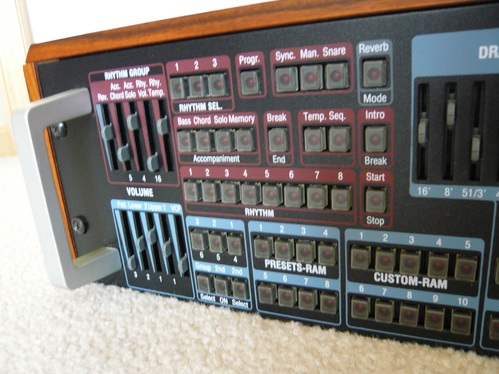 MATRIXSYNTH Vintage Wersi Expander EX10 R Midi Synthesizer Organ Sound