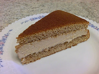 Tiramisu coffee cake with mascarpone filling