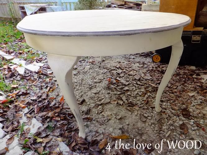 4 the love of wood DARK WAXING A PAINTED DINING TABLE hard wearing