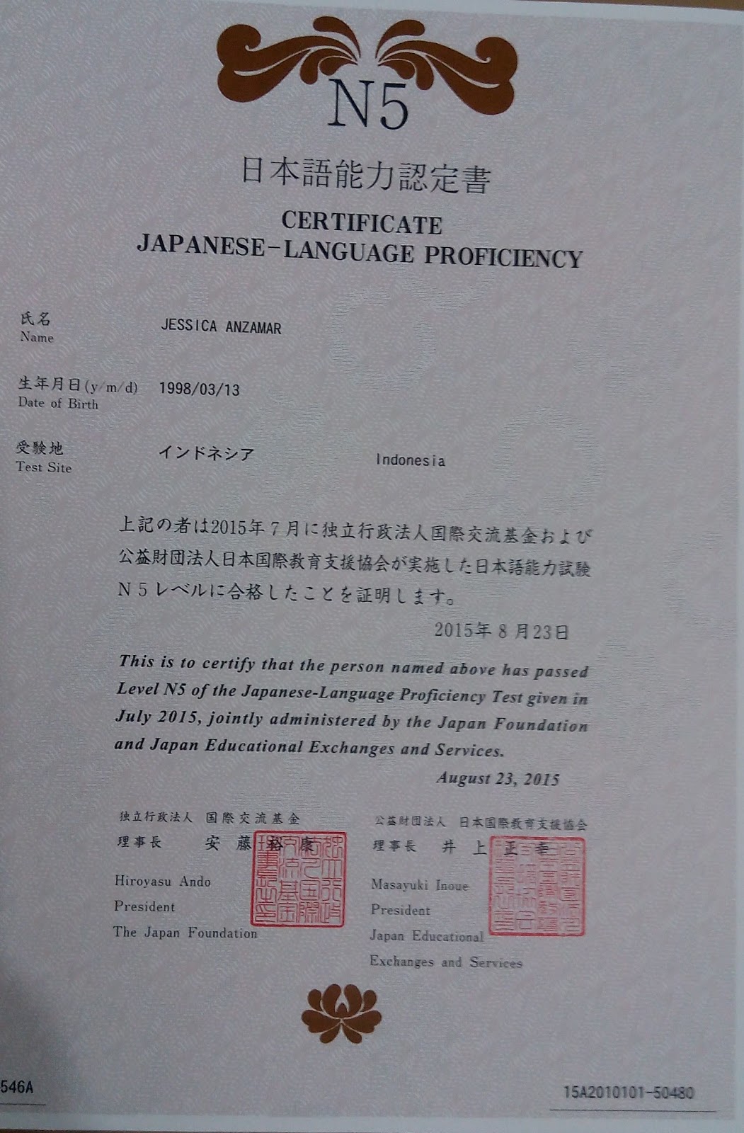 Elizabeth S Blog Pengalaman Mengikuti Ujian Jlpt N4 Noryuku Shiken Di Jakarta