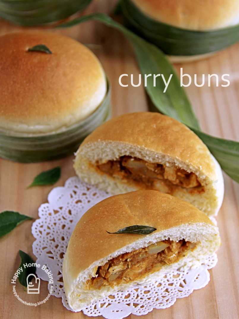 Happy Home Baking curry buns