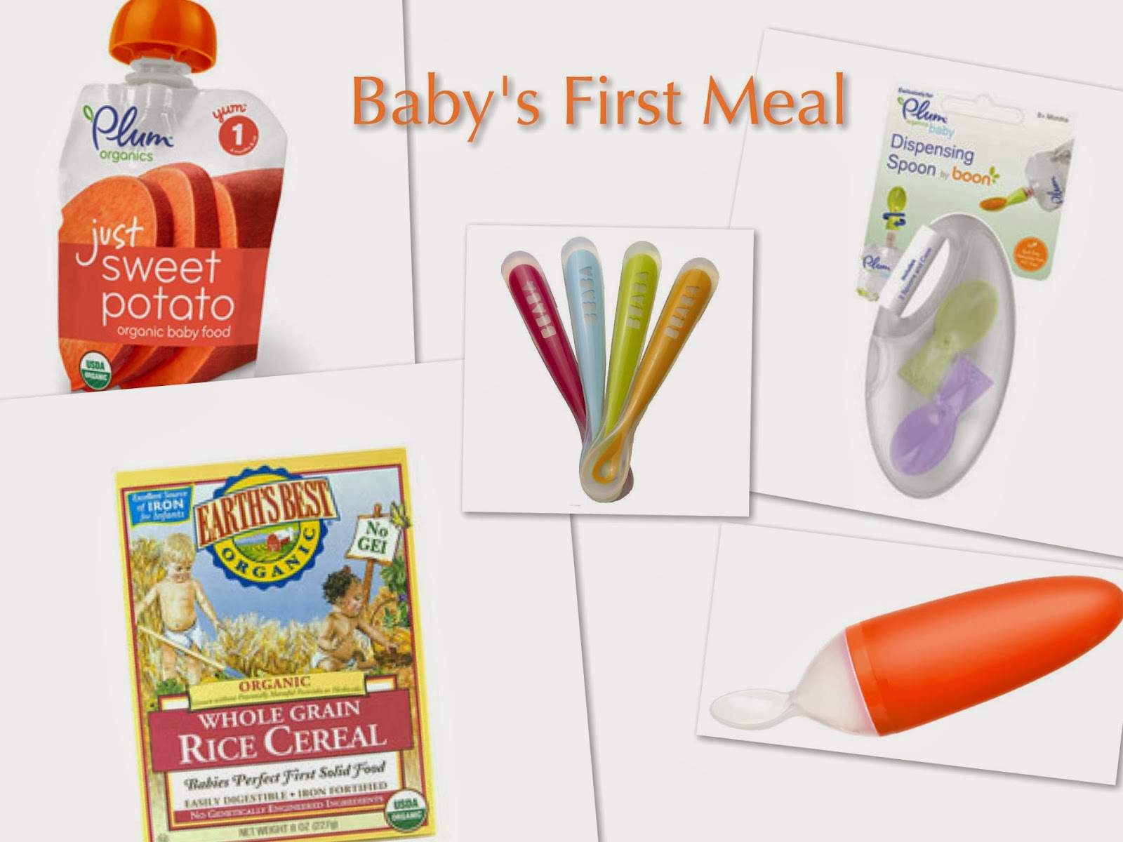 the blond mom Baby B's First Meal